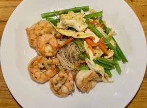 Hình của món Bún gạo lứt eat clean.