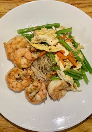 Hình của món Bún gạo lứt eat clean.