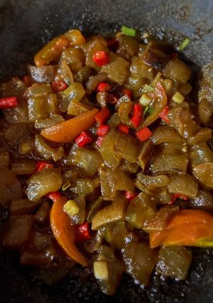 Foto resep Kulit sapi bumbu kecap pedas