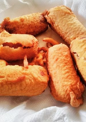 A picture of Corn dogs #themechallenge#snacks.