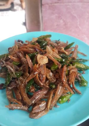 Foto resep Teri kacang cabe ijo