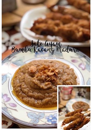 Foto resep Sate Ayam Bumbu kacang Madura #Recook_bakaran