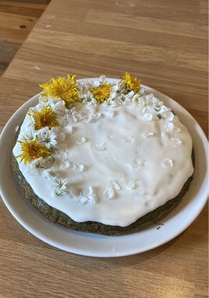 A picture of Stinging Nettle and Lemon Cake (GF DF VG).