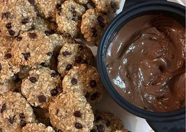 Mini Cookies Flocon d’avoine, Banane et Pépites de chocolat 🍌🍪Rapide