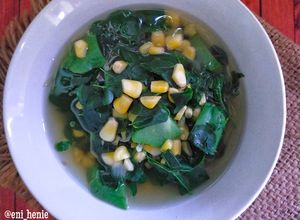 Foto resep 419. Sayur Bening Daun Kelor Jagung Manis Labu Siam