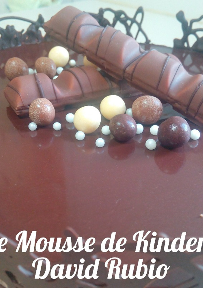 Una foto de Tarta de mousse de Kinder Bueno