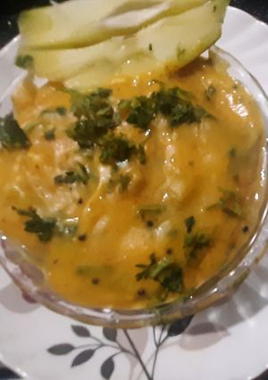 कैरीचे पिठलं (Kairiche Pithla Recipe In Marathi) रेसिपी चे मुख्य फोटो 