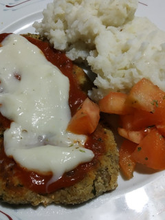 Una foto de Milanesa napolitana vegana #vegetal