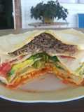 Torta de verduras (con masa similar al panqueque)