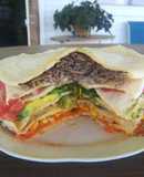 Torta de verduras (con masa similar al panqueque)