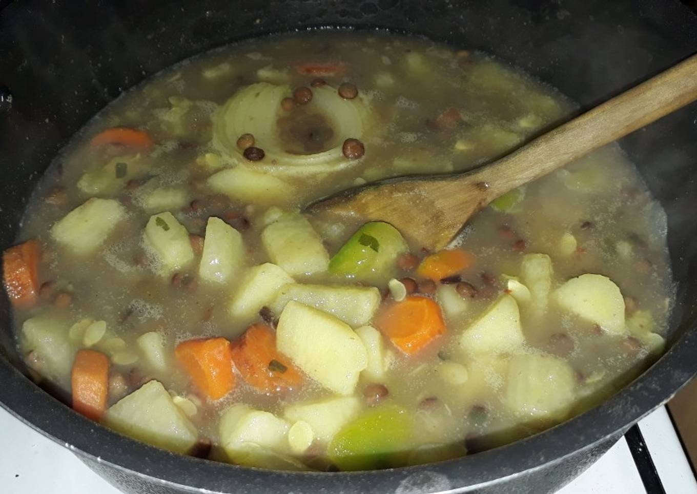 Guiso de lentejas sin carne