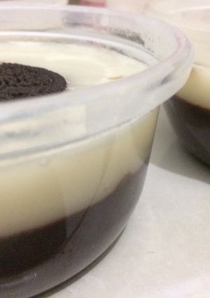 Foto resep Pudding susu coklat (oreo + chocolatõs)