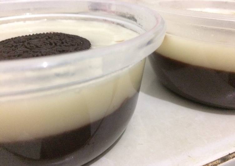Resep Pudding susu coklat (oreo + chocolatõs), Lezat