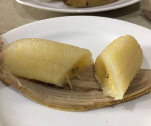 Siap Saji Pisang Kepok Kukus Pandan Enak Sederhana