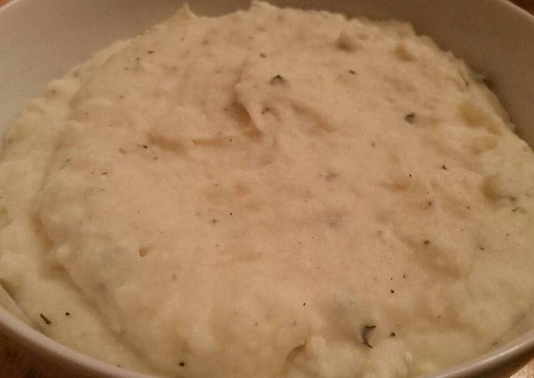 Simple Way to Make Any-night-of-the-week Tangy Garlic &amp; Herb Potato Puree
