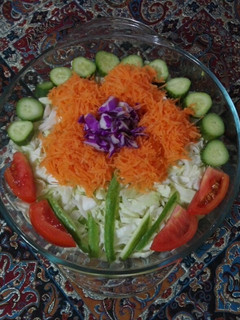 عکسی از دستور تزیین سالاد