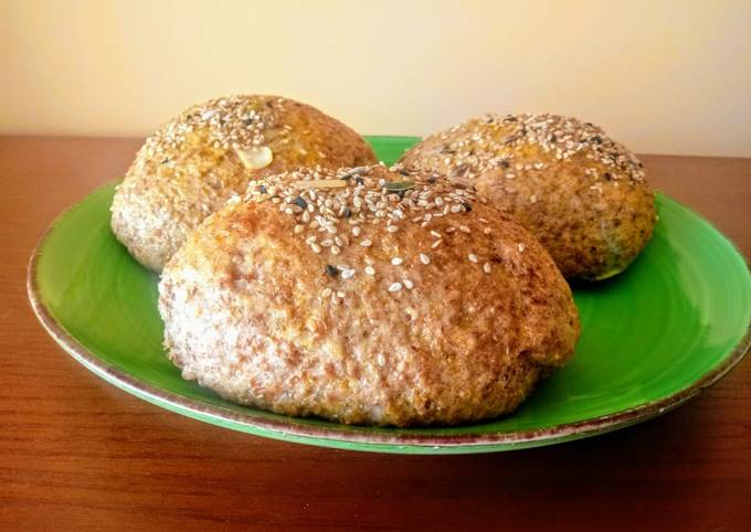 Pan de hamburguesa integral 100% (panificadora Lidl) Receta de Ana Cocinela  - Cookpad