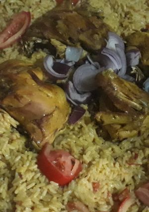 صورة لوصفة كبسة دجاج