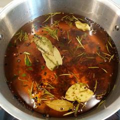 A picture of Dad's Turkey Brine.