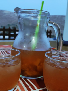 Φωτογραφία της συνταγής "Πράσινο iced tea με ροδάκινο και μέλι" 🍹🌡️🏖️