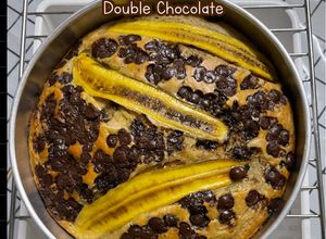 Gambar Kek Pisang Double Chocolate