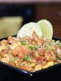 Arroz frito con pollo