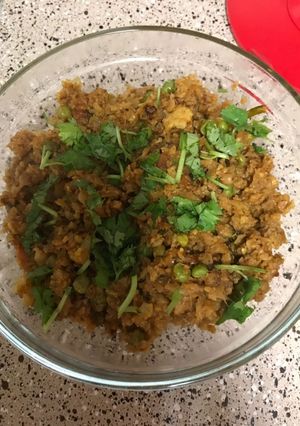 A picture of Gobhi matar keema.