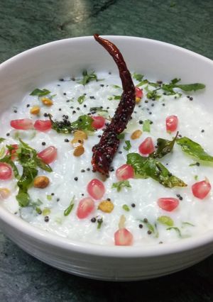 A picture of Homemade Curd Rice.