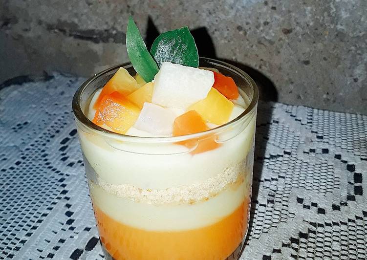 Resep masakan Mango Jelly Parfait | Resep Membuat Mango Jelly Parfait Yang Enak Dan Mudah