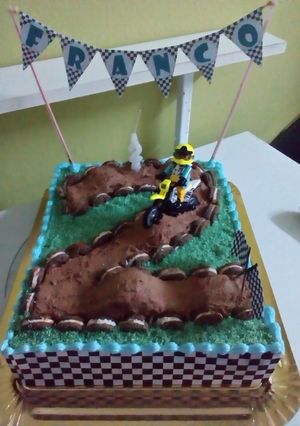 Una foto de Torta pista de motocross