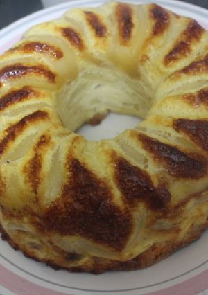 Foto principal de Rosca de tortilla con patatas, jamón asado y queso
