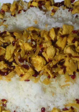 عکسی از دستور زرشک پلو با مرغ 😋