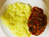 Meat stew with mushrooms