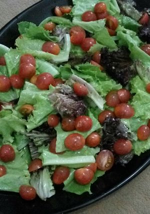 Foto resep Salad Sayur dressing Olive Oil + Lemon