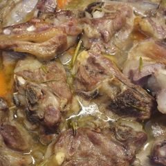 Beer braised slow roasted lamb + optional paxo gravy 😀 A picture of Beer braised slow roasted lamb + optional paxo gravy 😀.