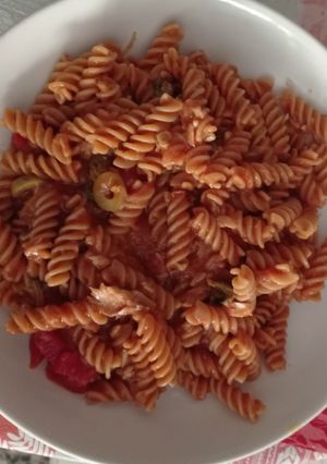 Una foto de Pasta de lentejas con conservas