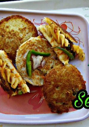 A picture of Cheese pasta tikki.