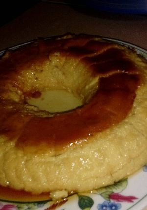 Una foto de Flan esponjoso