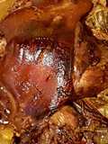 Codillo con doble Mostaza de Dijon, Miel y Cerveza en Crock pot