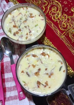 A picture of Kesar Basundi.