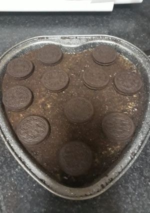 Una foto de Tarta de oreo con chocolate blanco