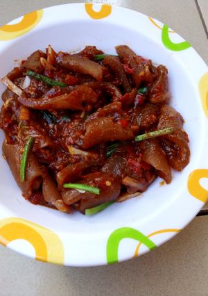 A picture of Peppered pkomo.