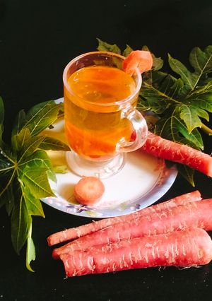 A picture of Gajar ki kanji (carrot 🥕 drink/ kanji).