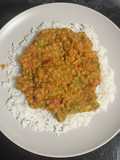 Lentejas al Curry con Arroz Basmati
