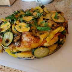 A picture of Polenta and Vegetable Torte.