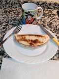 Tortitas de trigo con jamón York y queso
