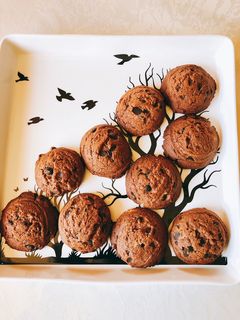 Φωτογραφία της συνταγής Double chocolate peanut-butter oatmeal chewy cookies