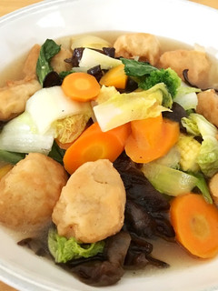 Foto resep Cah Sayuran Bakso Ikan Goreng