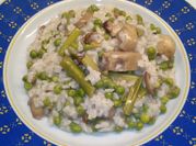 A picture of porcini risotto