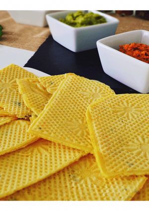 Une photo de Gaufrettes de carottes